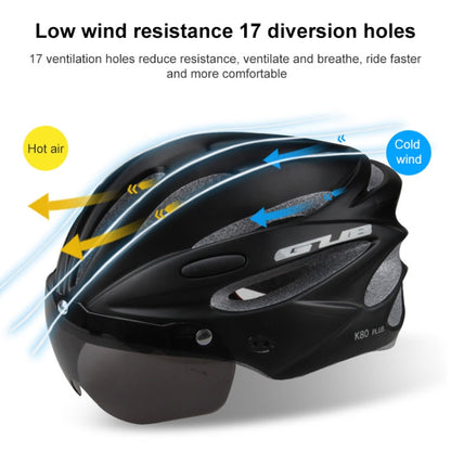 Skanto Skanto | GUB K80 Plus Cycling Helmet with Visor and Glasses (Black)