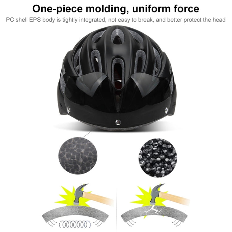 Skanto Skanto | GUB K80 Plus Cycling Helmet with Visor and Glasses (Black)