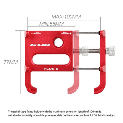 BowLift | GUB Plus 6 Aluminum Alloy MTB Bike Phone Holder (Black)