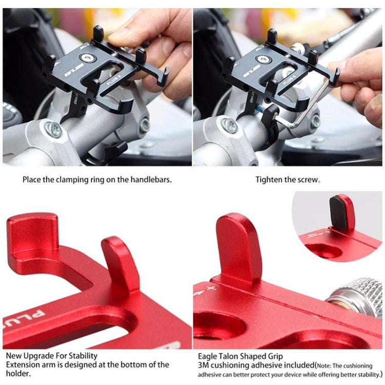 BowLift | GUB Plus 6 Aluminum Alloy MTB Bike Phone Holder (Black)