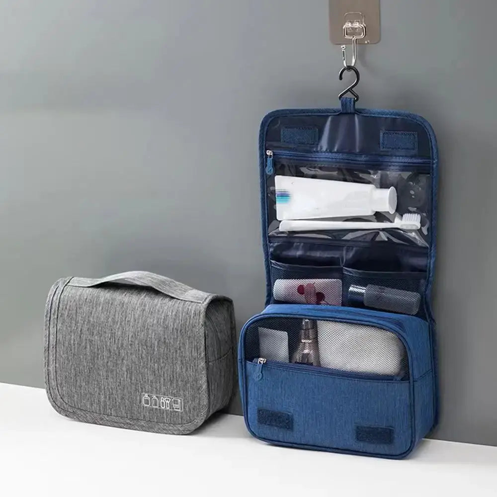 Skanto | CompactCare Toiletry Bag – Foldable, Water-Resistant, and Travel-Friendly