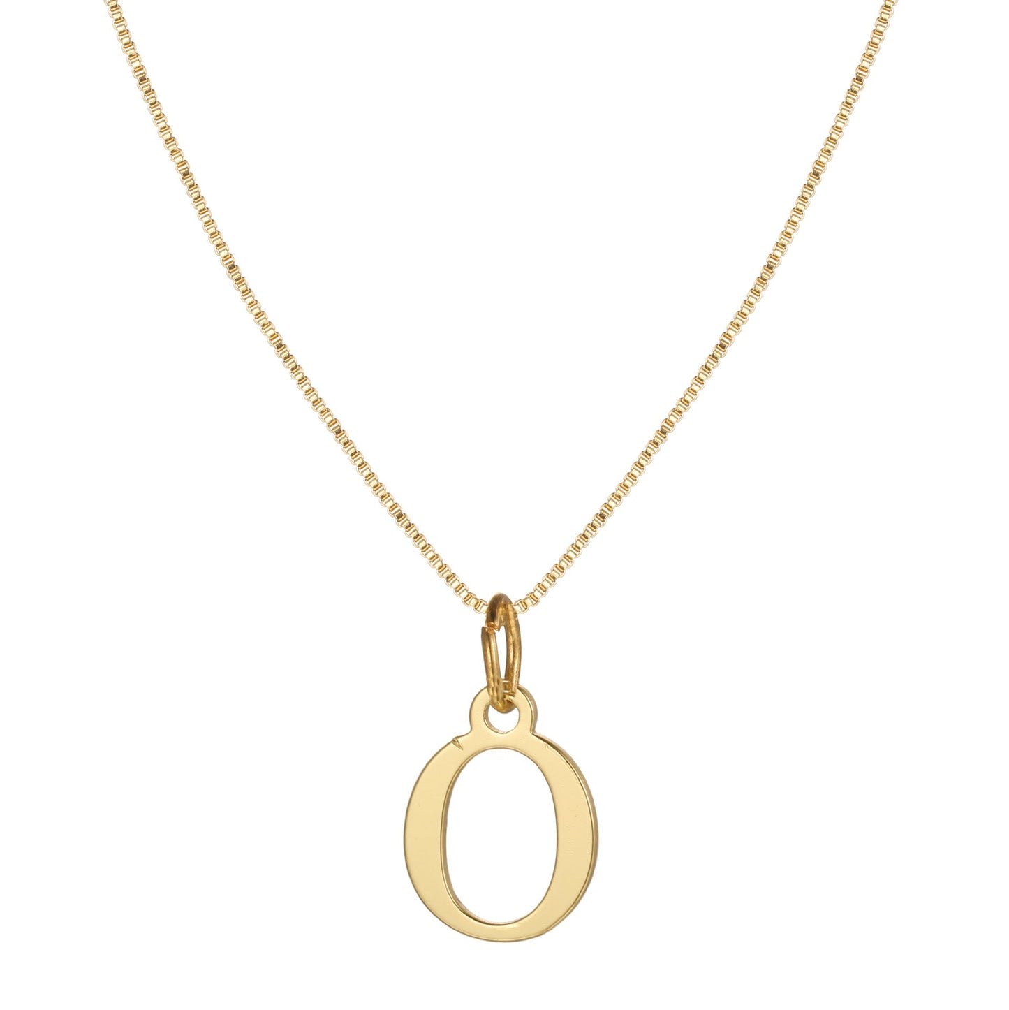 Skanto | 14k Minimal Serif Initial Necklace