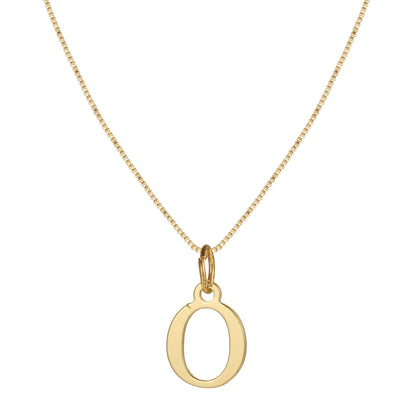 Skanto | 14k Minimal Serif Initial Necklace