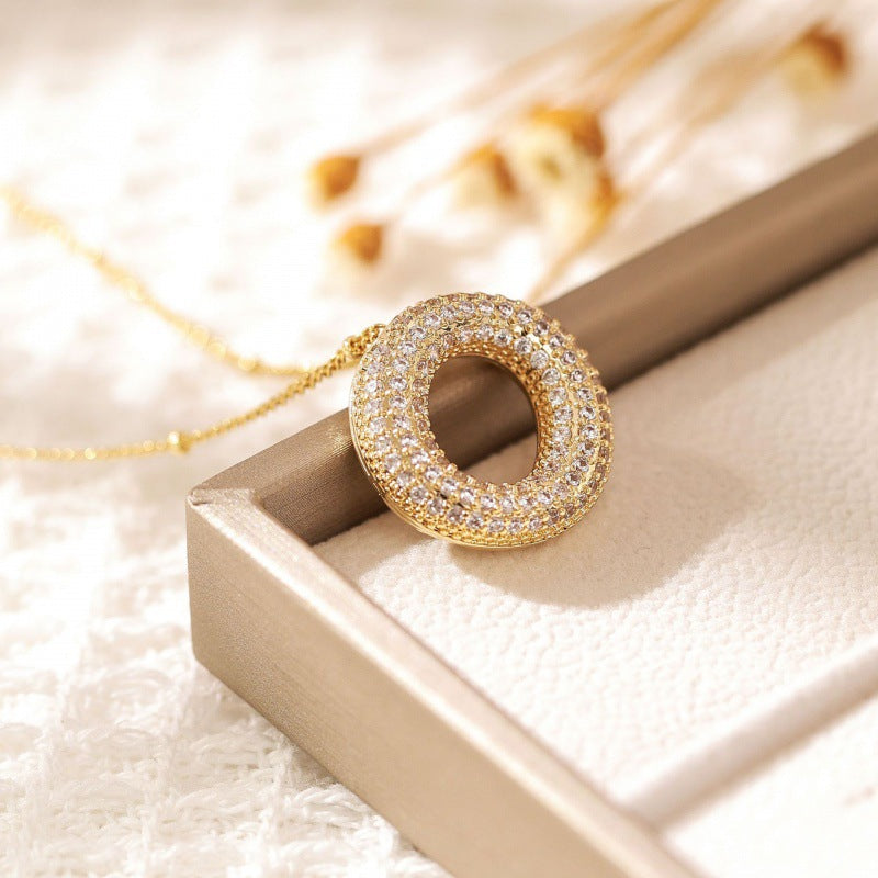 Skanto | Alphabet Diamond Pendant Necklace