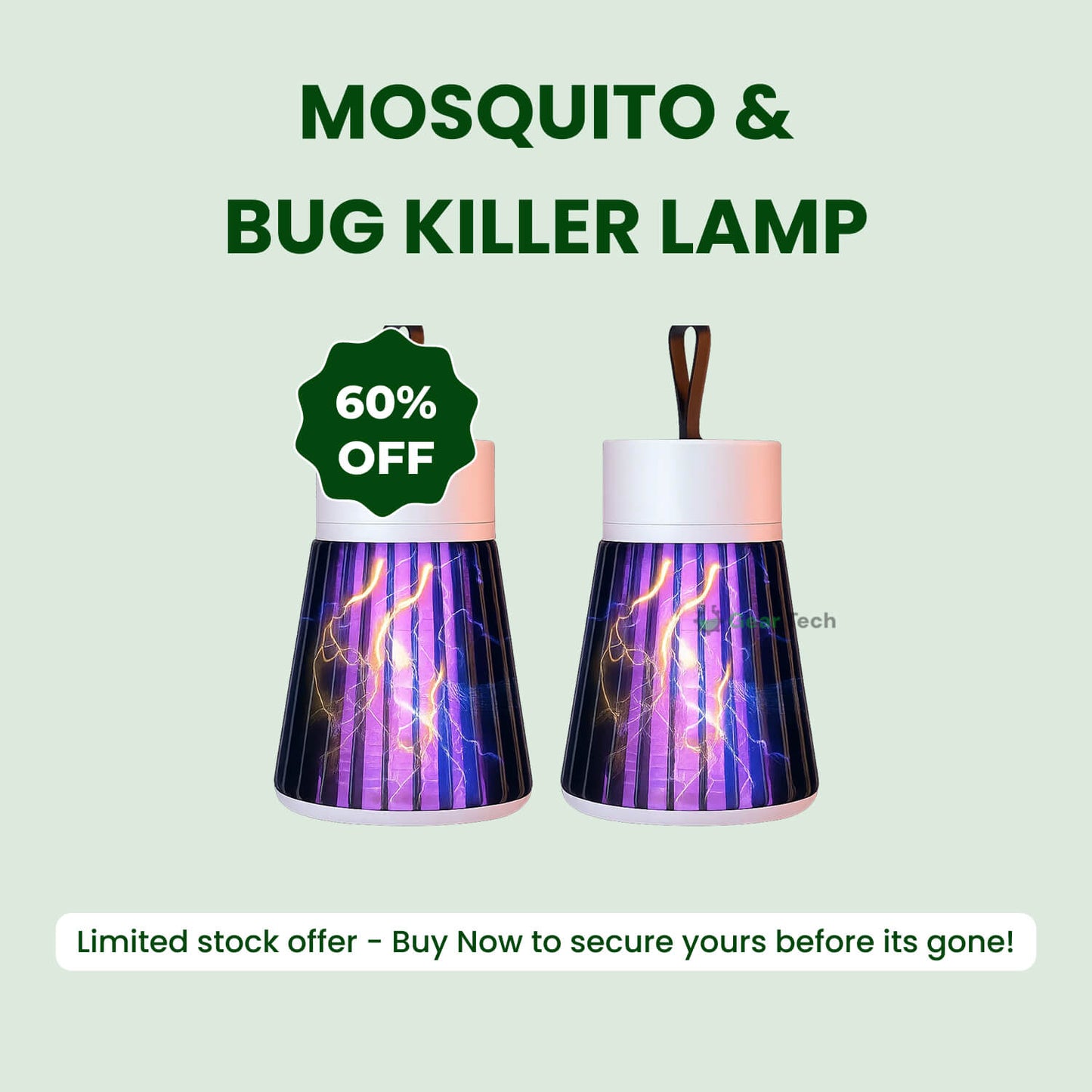 Skanto | Mosquito and Pest Killer Lamp - 2-Pack, UV Light Insect Trap for Indoor and Outdoor Use, Effective Pest Control Solution