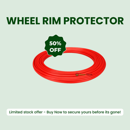 Skanto | Alloy Wheel Rim Protector | High Adhesion, Easy Installation & Edge Trim for Flashing Car Rims