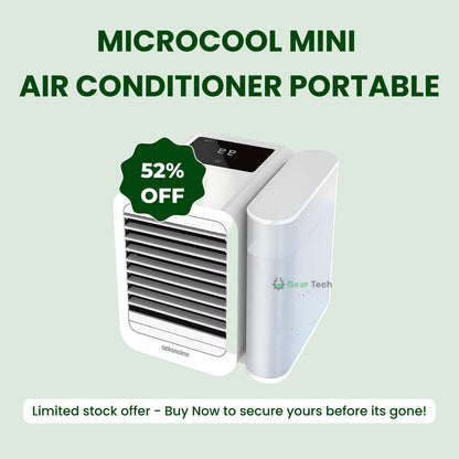 BowLift | MicroCool Mini Air Conditioner Portable Evaporative Swamp Cooler with 1000ml Water Tank