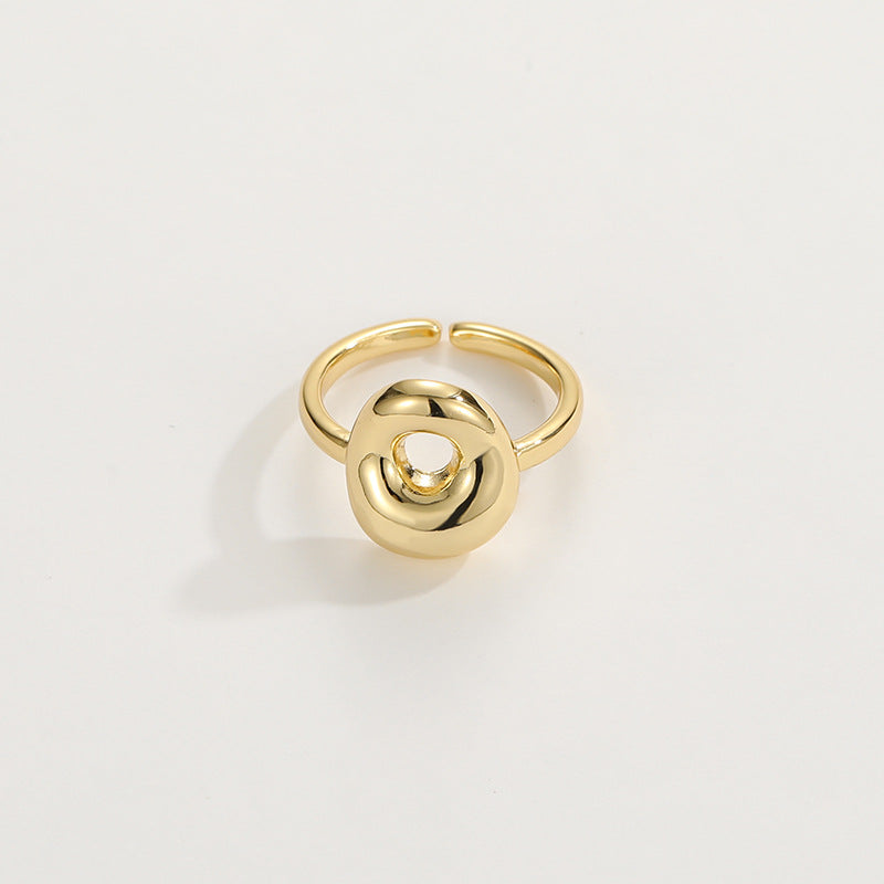 BowLift | Cute Bubble Letter Initial Ring