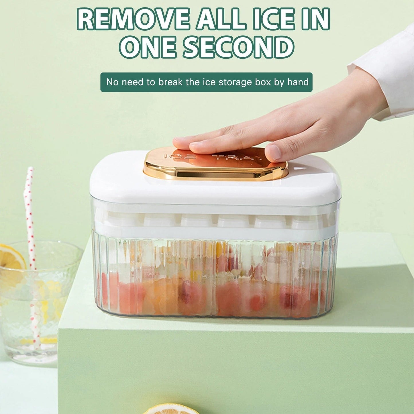Brehn | One-Press Ice Cube Maker Box