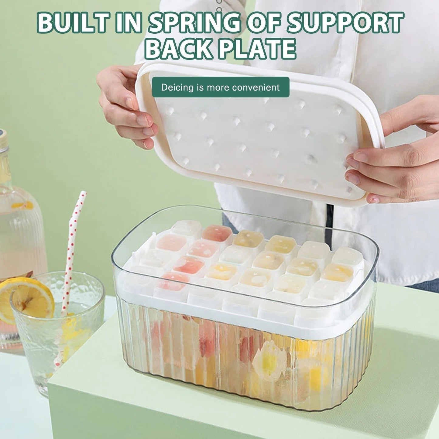 Brehn | One-Press Ice Cube Maker Box