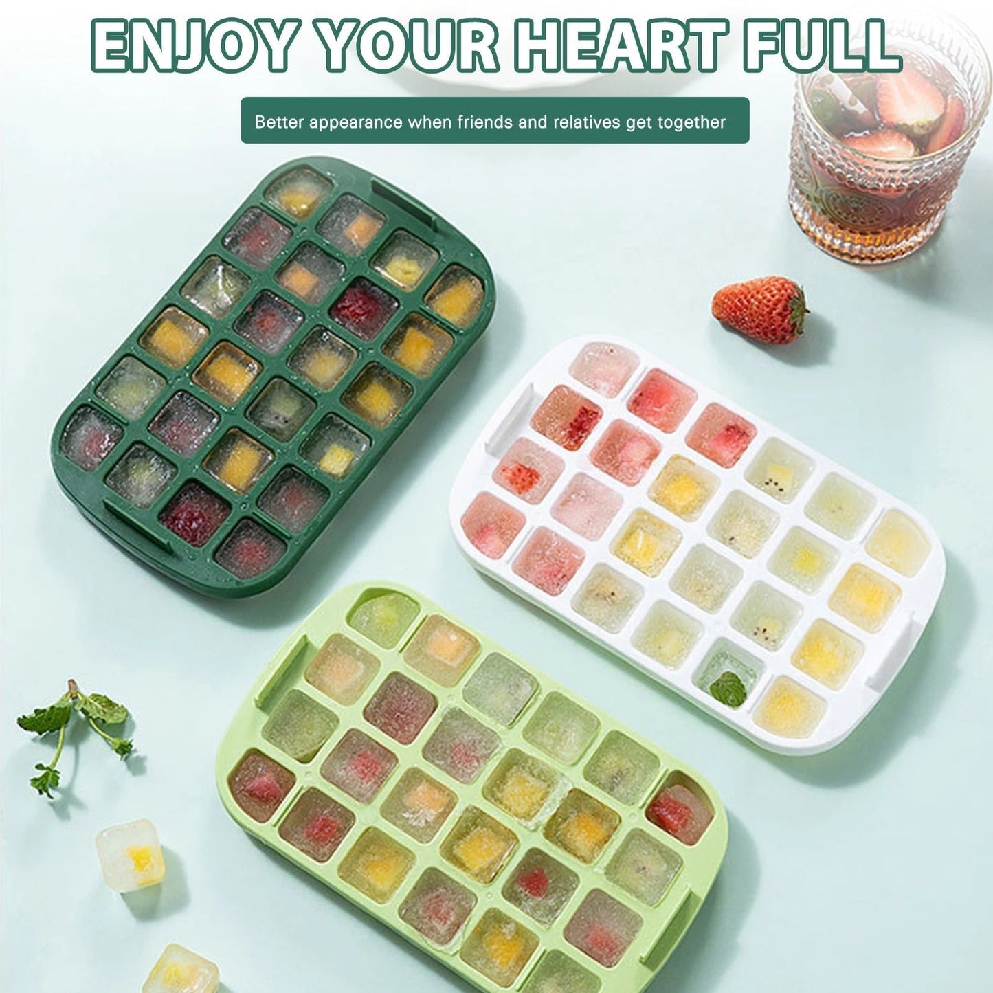 Brehn | One-Press Ice Cube Maker Box