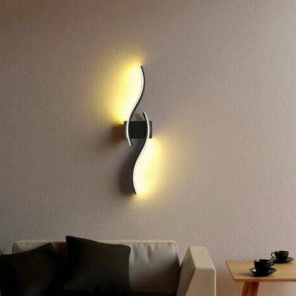 Skanto Skanto | Minimalist Black LED Wall Lamp – Modern Remote Controlled Ambient Light