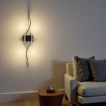 Skanto Skanto | Minimalist Black LED Wall Lamp – Modern Remote Controlled Ambient Light