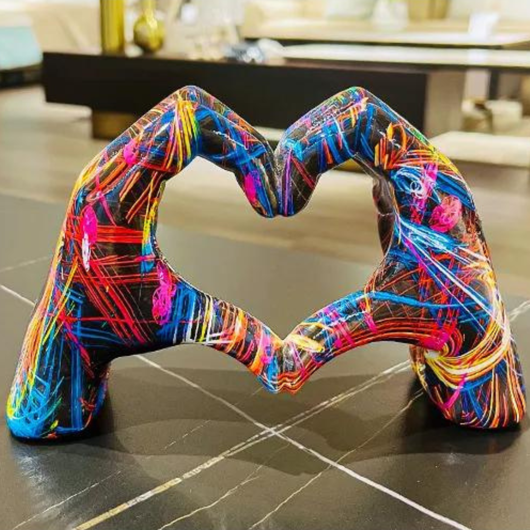 Elegant - Heart Gesture Hand Sculpture Bowlift