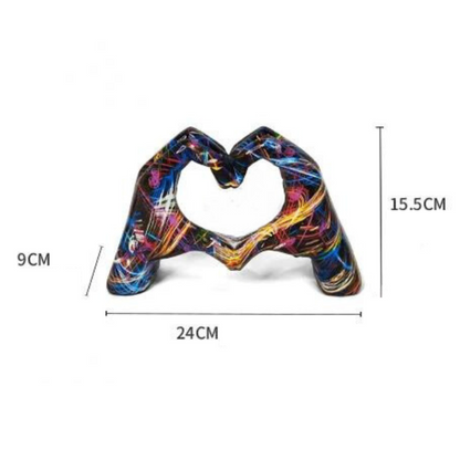 Elegant - Heart Gesture Hand Sculpture Bowlift