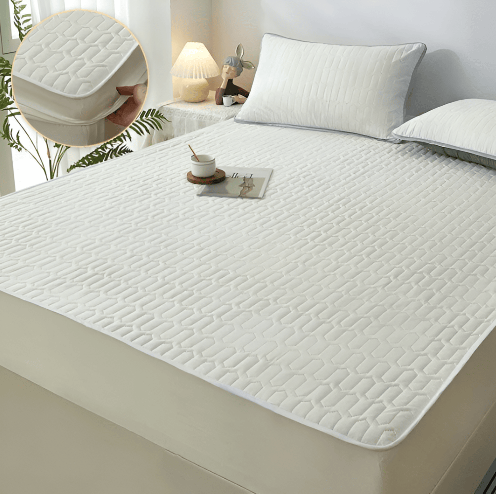 Skanto | FlexiBed Mattress Protector – Waterproof, Breathable, and Washable with Elastic Fit