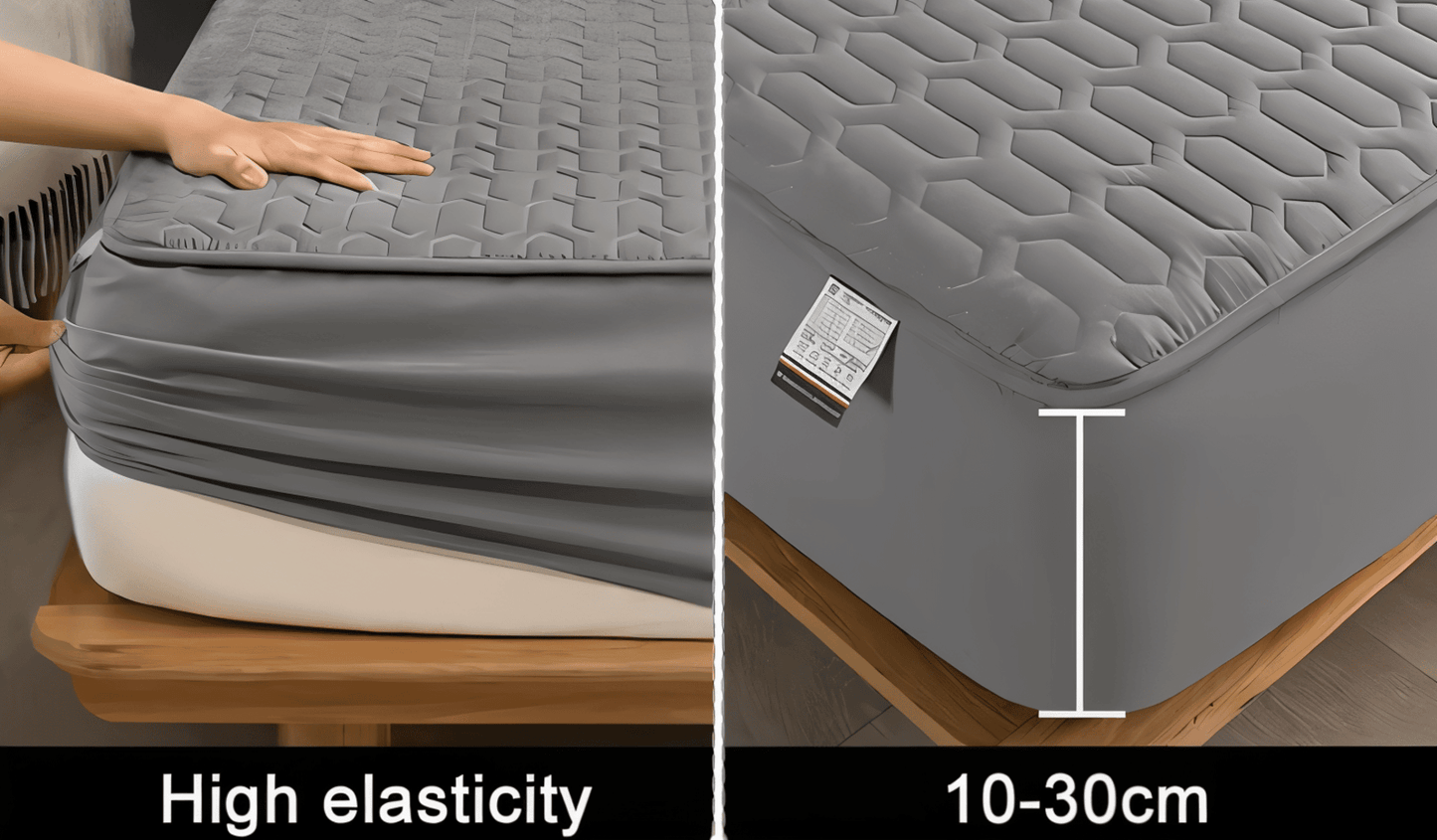 Skanto | FlexiBed Mattress Protector – Waterproof, Breathable, and Washable with Elastic Fit