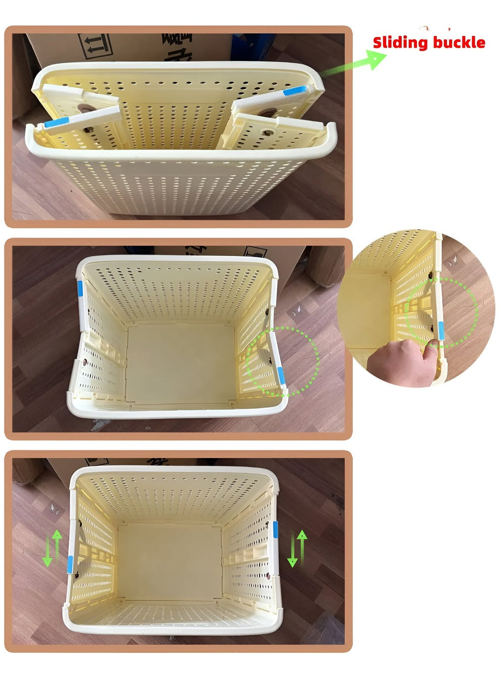 RollEase Foldable Laundry Basket – With Wheels, compact and robust for easy transport