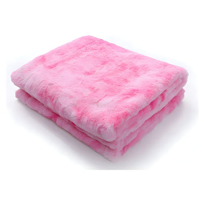 Skanto | Soft Velour Winter Blanket – Warm Coral Fleece Throw in Batik Style