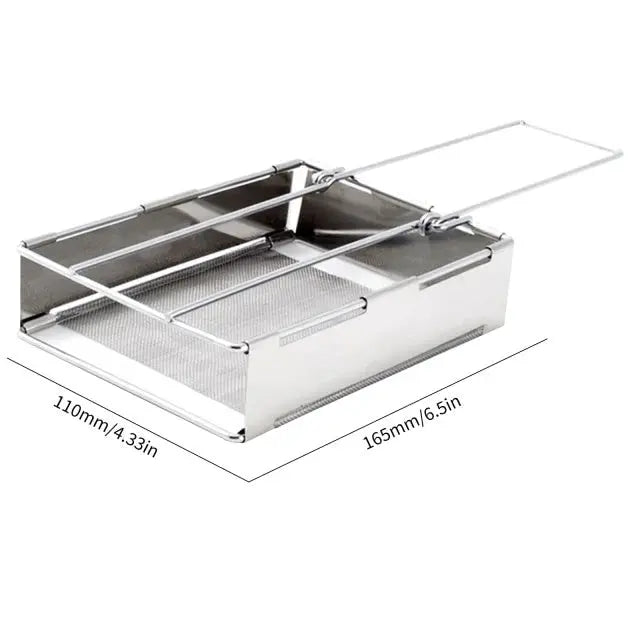 Skanto | Foldable Stainless Steel Wood Stove – Portable Camping Cooker for Outdoor Cooking
