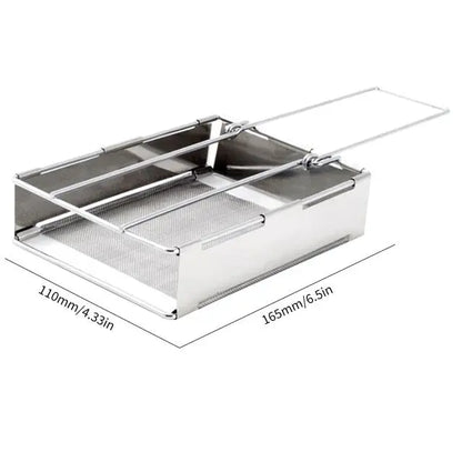 Skanto | Foldable Stainless Steel Wood Stove – Portable Camping Cooker for Outdoor Cooking