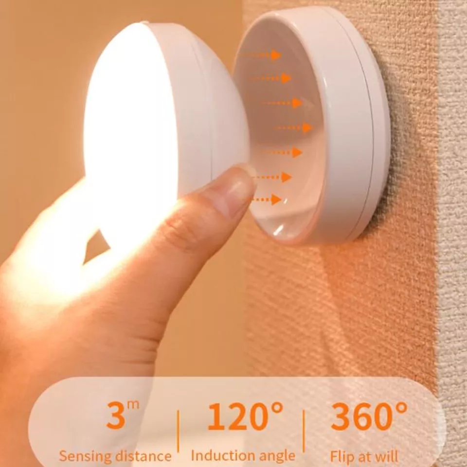 Oralee Rotatable Motion-Sensor Wall Light
