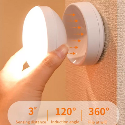 Oralee Rotatable Motion-Sensor Wall Light