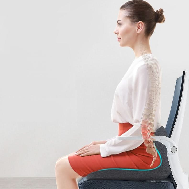 BowLift | Orthopedic L-Shaped Seat Cushion with Memory Foam for Back & Tailbone Relief
