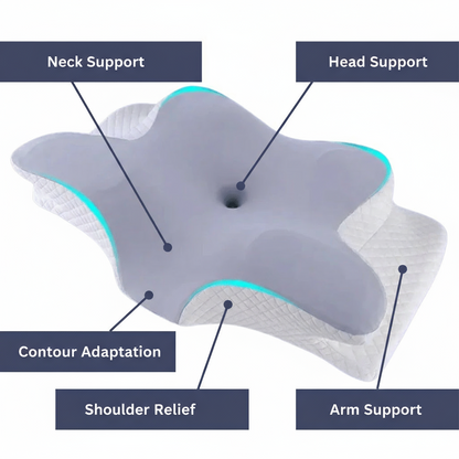 BowLift | Orthopaedic memory foam pillow for neck & shoulder pain relief