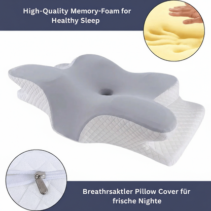 BowLift | Orthopaedic memory foam pillow for neck & shoulder pain relief