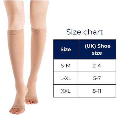 CircuFlex Orthopedic Comfort Compression Stockings | for Improved Blood Circulation - Pain Relief - Reduced Swelling - Varicose Vein Management Bowlift