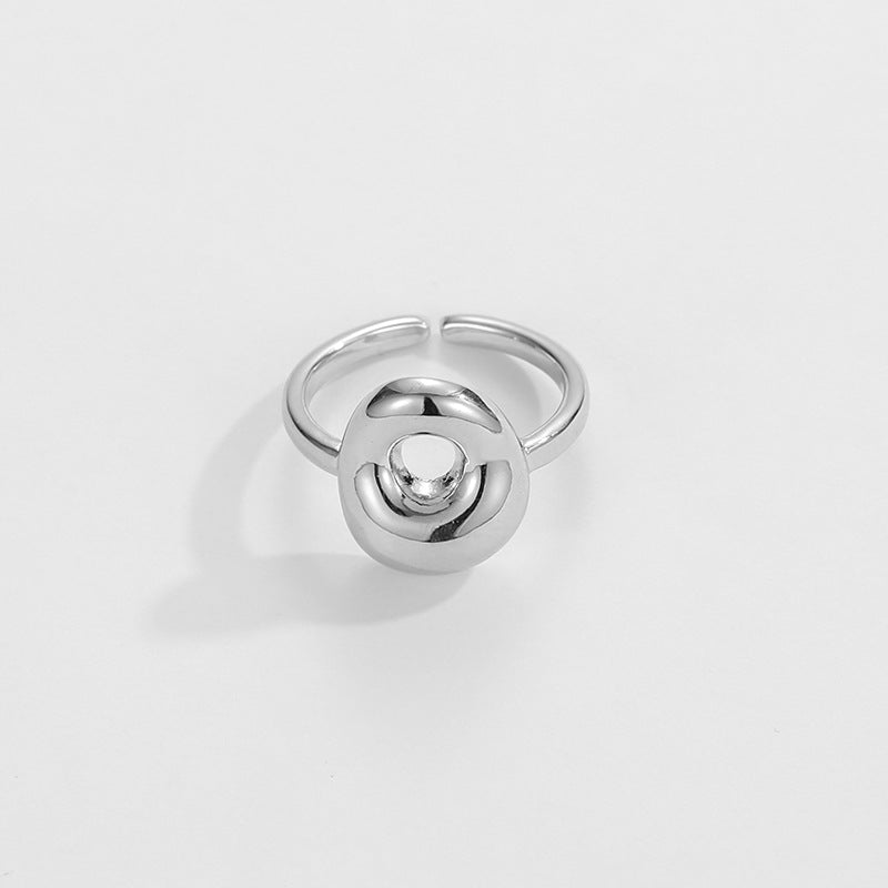 BowLift | Cute Bubble Letter Initial Ring