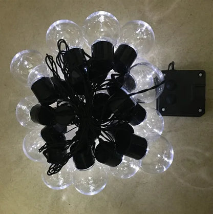 Waterproof Outdoor String Lights - Solar Garden Lighting for Balcony & Terrace