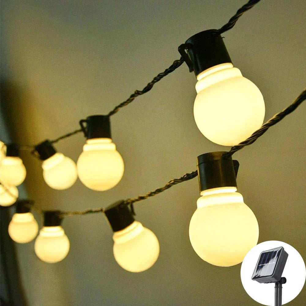 BowLift | Waterproof Outdoor String Lights - Solar Garden Lighting for Balcony & Terrace