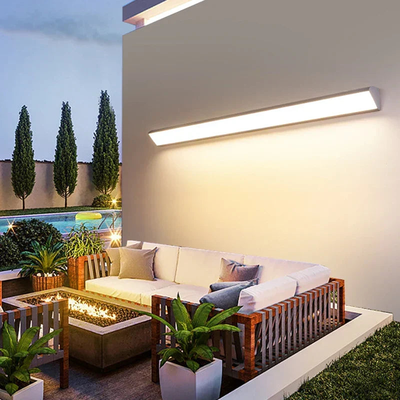 Outdoor waterproof LED wall lamp