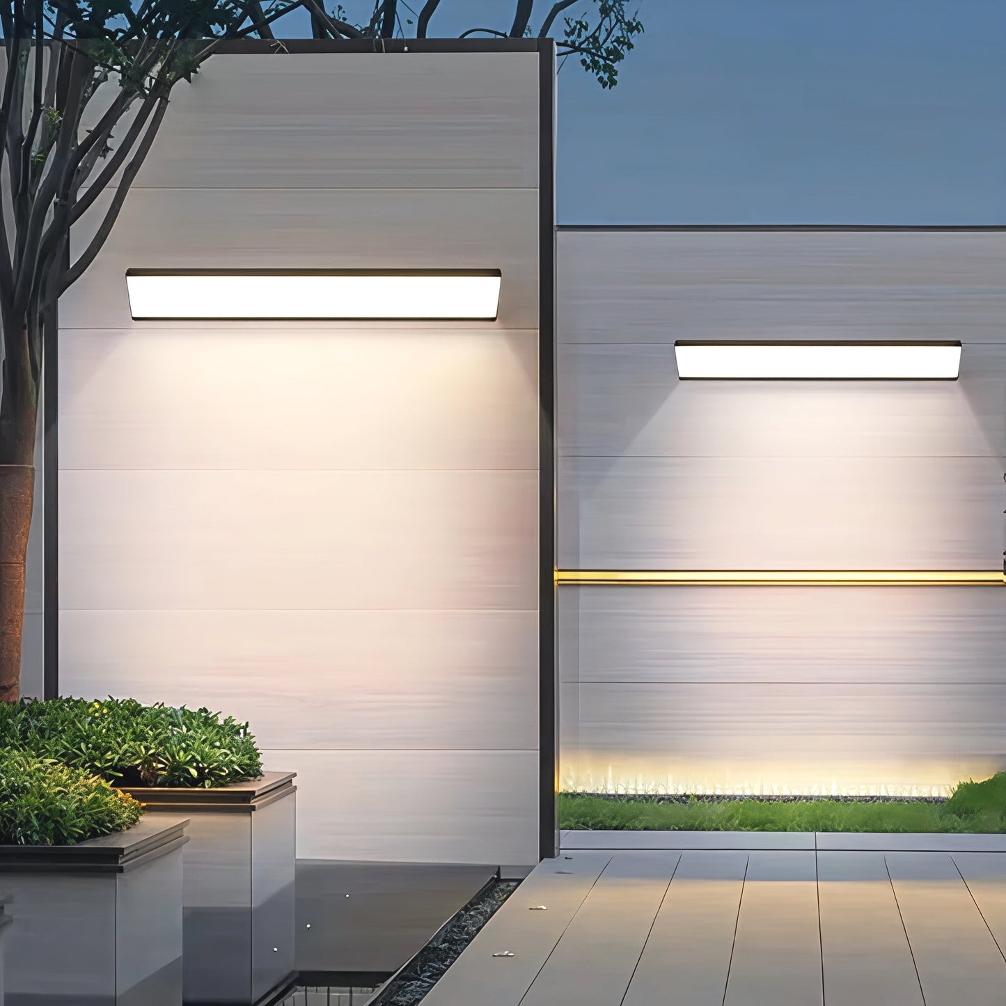 Aluminum LED outdoor wall light, waterproof