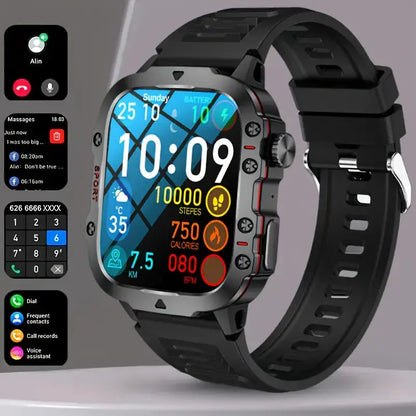 Skanto | TrailMate – Waterproof Outdoor Smartwatch | Adventure-Ready Fitness Tracker with Full Health Monitoring