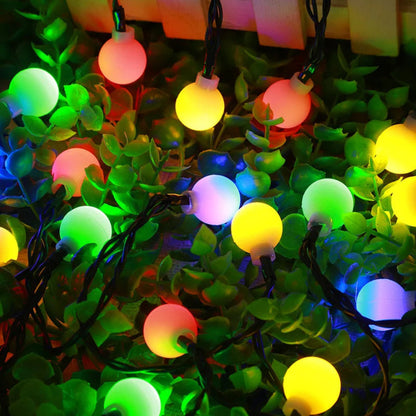Solar LED String Lights with Automatic Dusk-to-Dawn Operation for Outdoor Decor