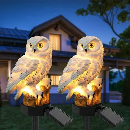 Solar-powered garden lamp with decorative owl design – LED outdoor light for the garden | Brehn