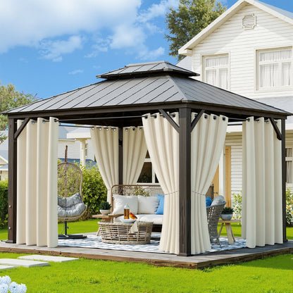 Outdoor Curtain Waterproof with Grommets | Skanto