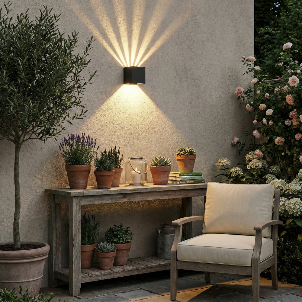 Orvella Waterproof Aluminum Outdoor Sconce