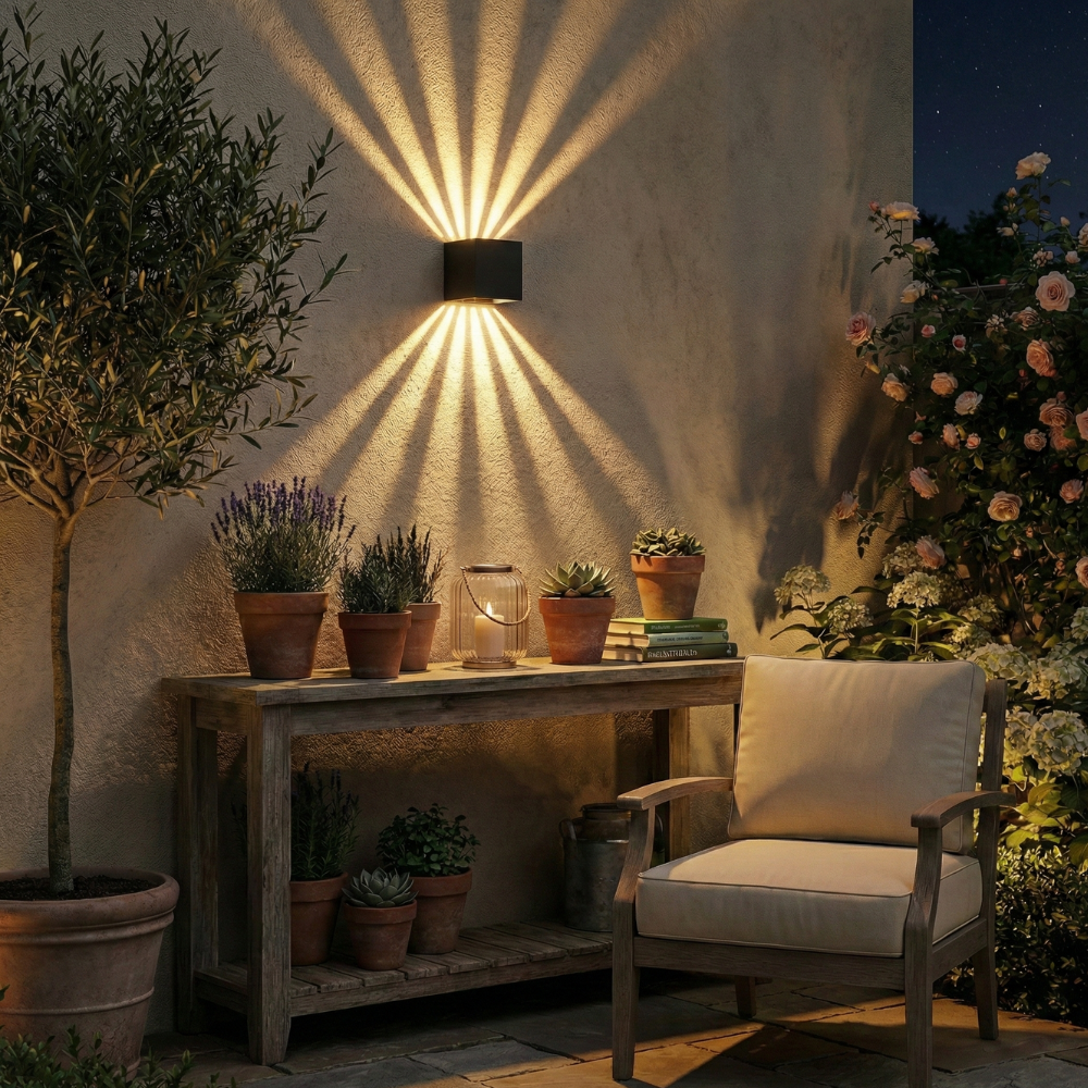 Orvella Waterproof Aluminum Outdoor Sconce