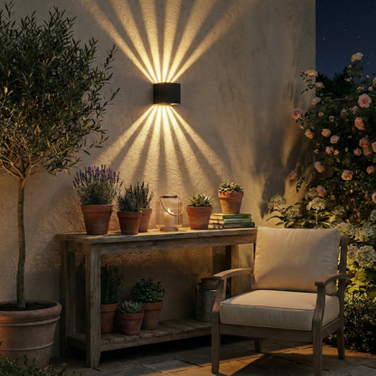 Orvella Waterproof Aluminum Outdoor Sconce