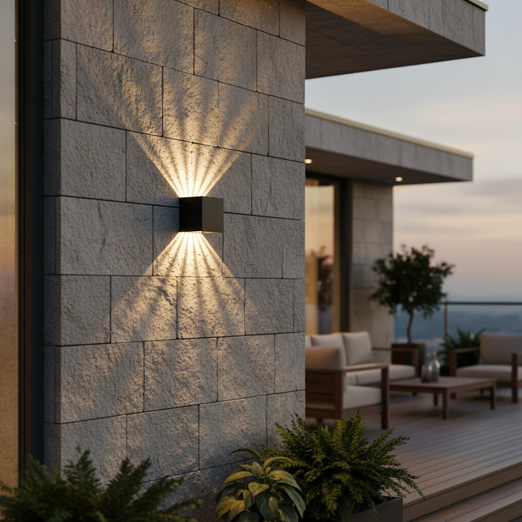 Orvella Waterproof Aluminum Outdoor Sconce