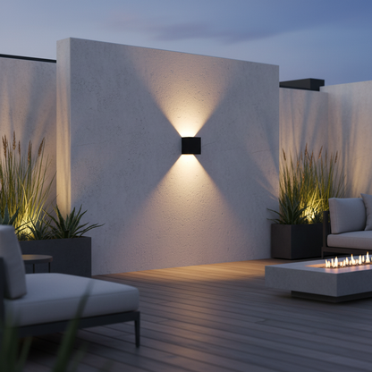 Orvella Waterproof Aluminum Outdoor Sconce