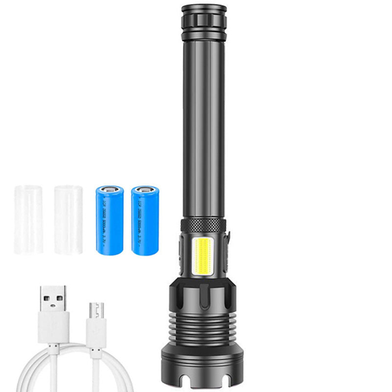 Tactical rechargeable laser LED flashlight | Bowlift
