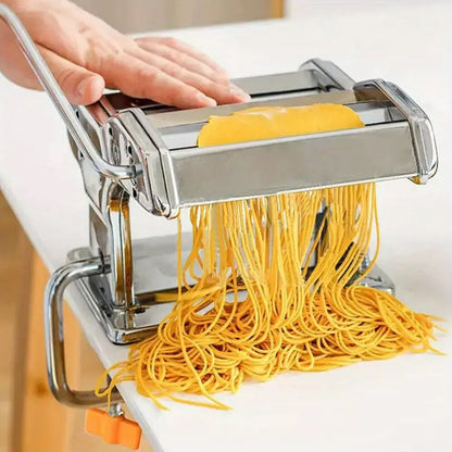 Skanto | Compact Stainless Steel Pasta Maker with 6 Adjustable Thickness Levels