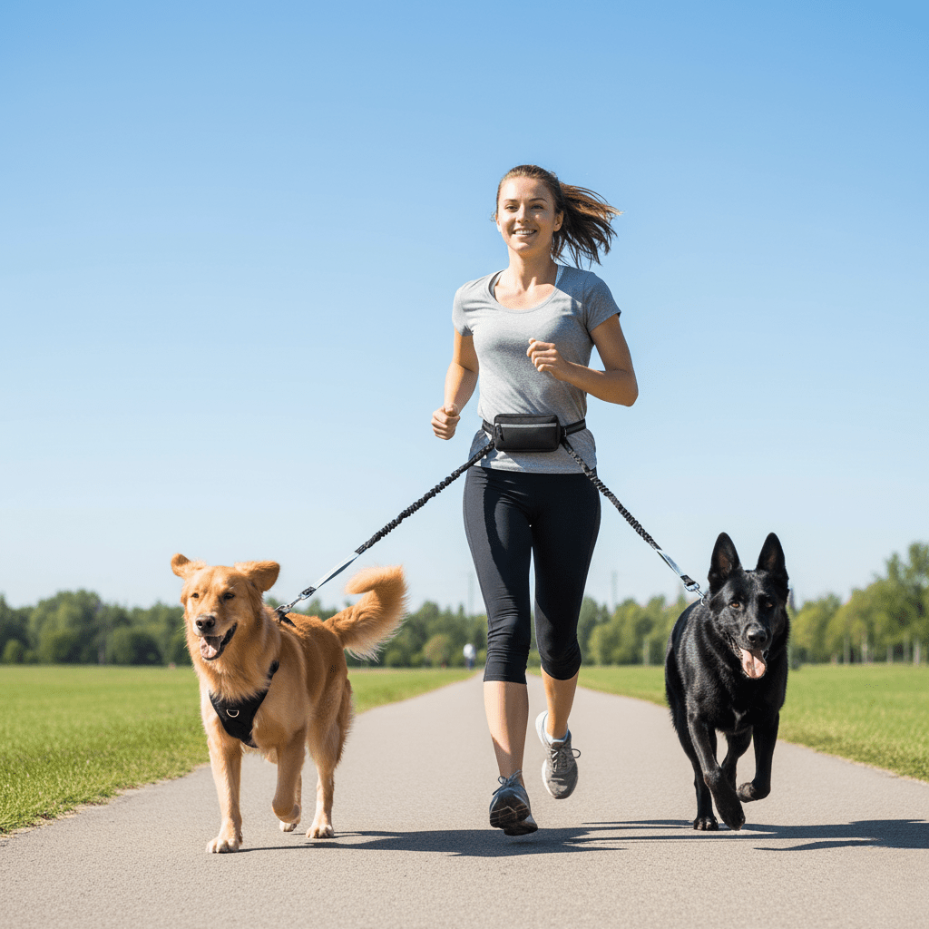 Skanto | Hands-Free Dog Leash with Padded Comfort Handle