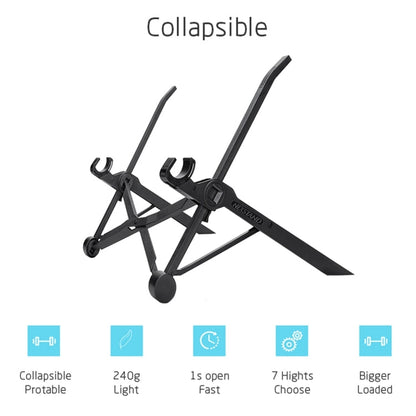 Sandsberg | NEXSTAND Portable Adjustable Collapsible Table Stand for Laptop / Notebook, Suitable for: More than 11.6 inches (Black)