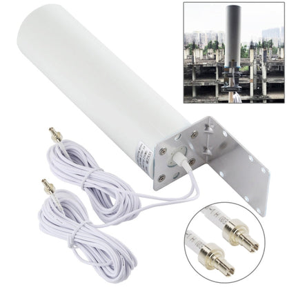 Skanto | 4G LTE WiFi 12dBi Omni Outdoor Antenna with CRC9 Male (White)